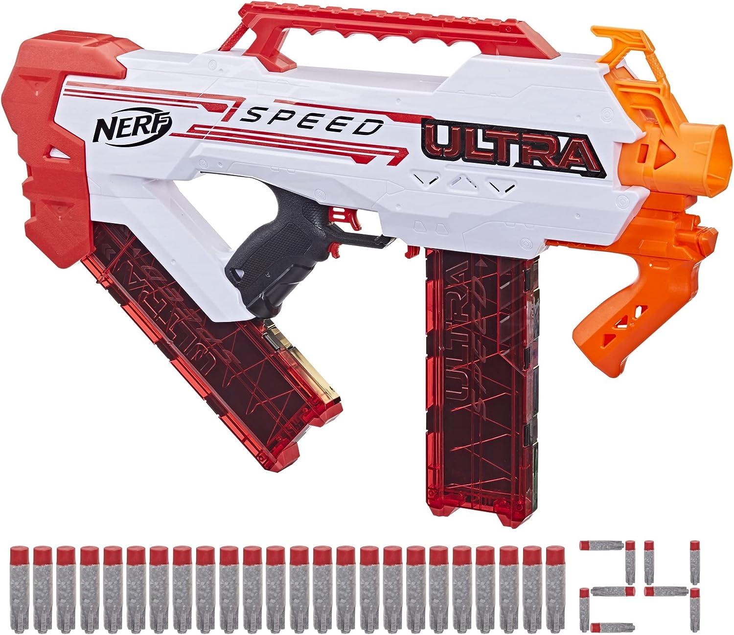 NERF Ultra Speed Fully Motorized Blaster, Fastest Firing Ultra Blaster, 24 AccuStrike Ultra Darts, Uses Only Ultra Darts