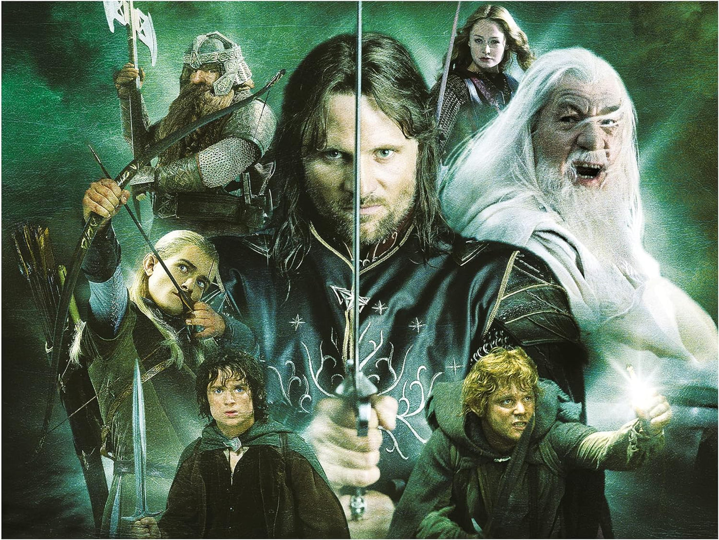 Lord of The Rings Heroes of Middle Earth 1000 Piece Puzzle