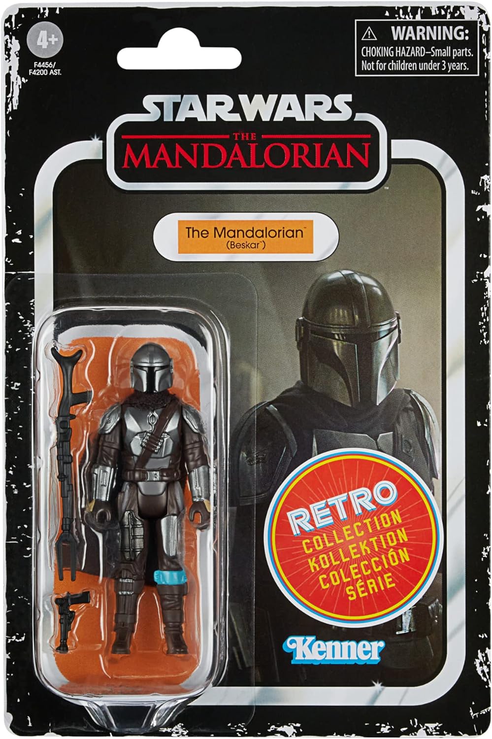 Retro Collection The Mandalorian (Beskar) Toy 3.75-Inch-Scale The Mandalorian Collectible Action Figure